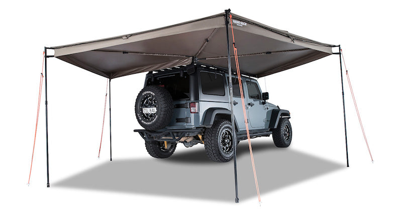 Rhino-Rack Batwing 270 degree wraparound awning for Jeep Wrangler