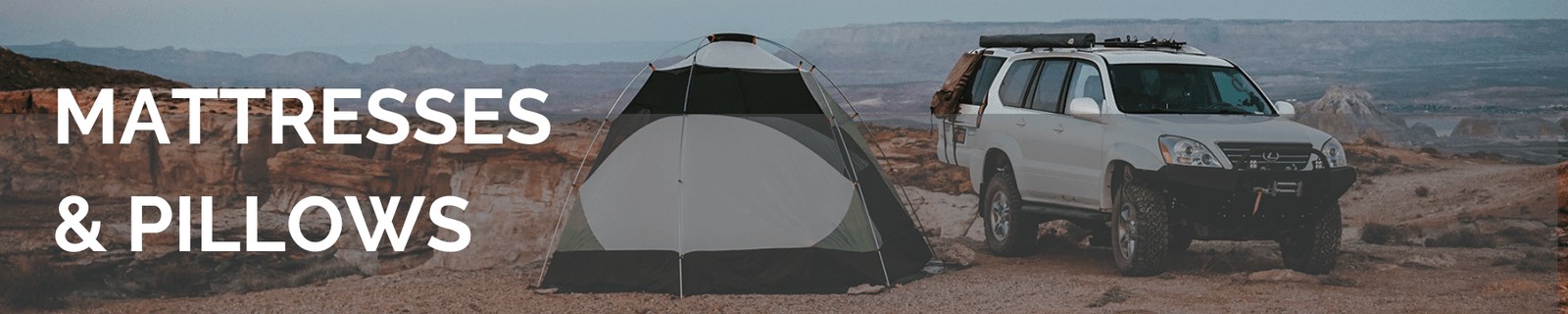 HEST premium mattresses and pillows for overland and rooftop tent camping